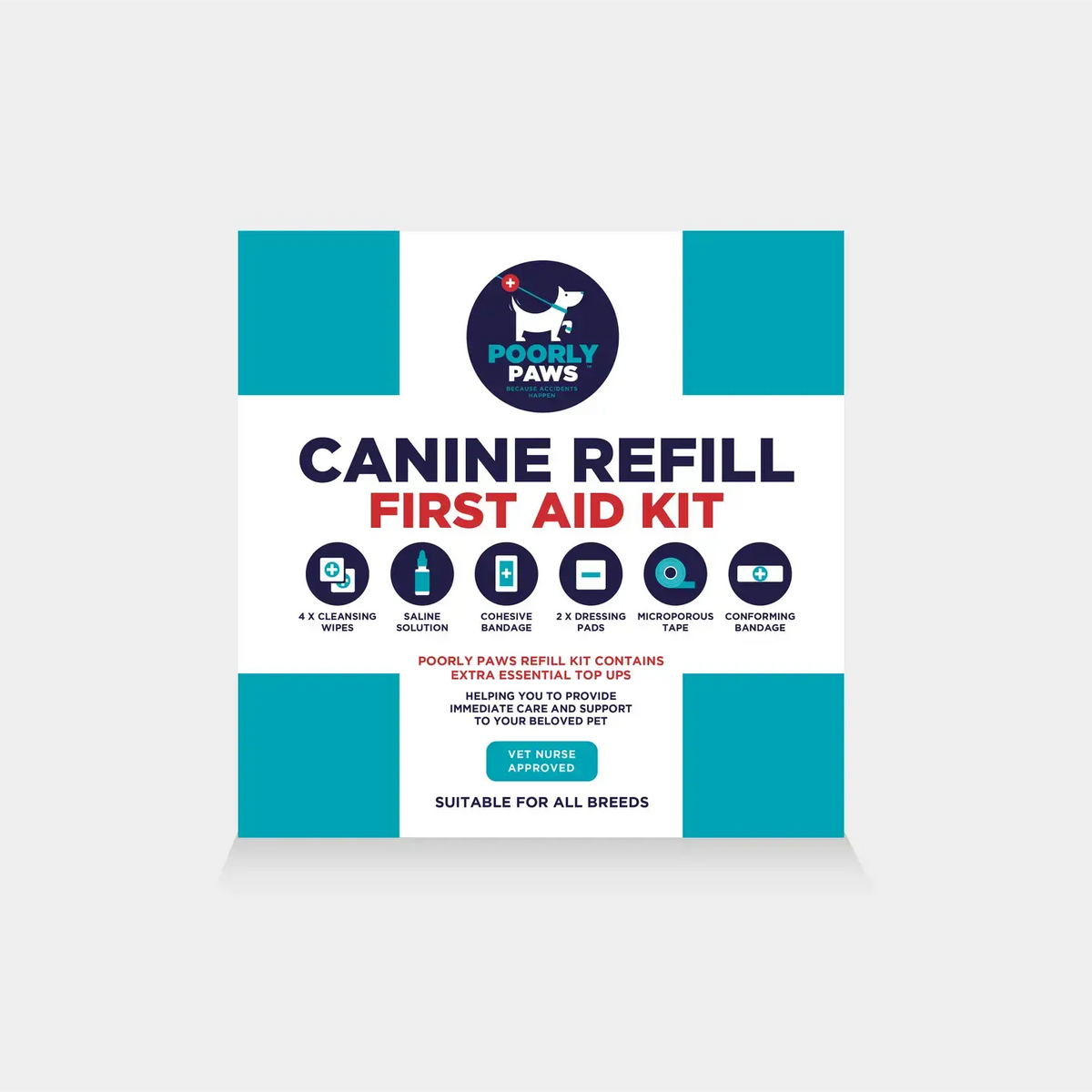 Poorly Paws Canine First Aid Kit Refill Pack