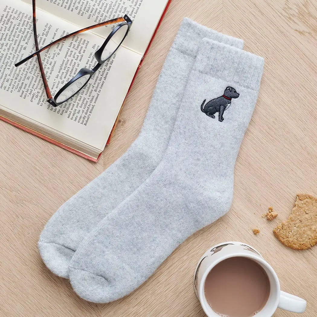 Staffie Wool Blend Dog Walking Socks