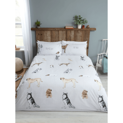 Dog Print Duvet Cover Set
