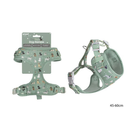 Dog Print Adjustable Harness
