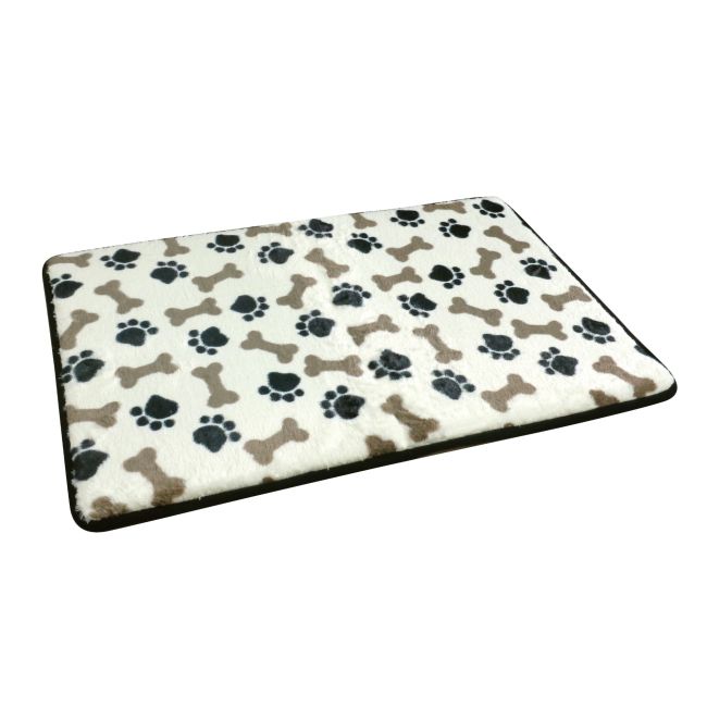 Paw Print Memory Foam Dog Mat