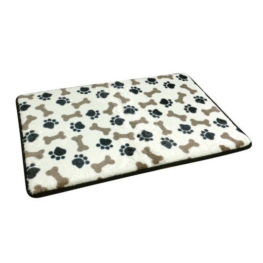 Paw Print Memory Foam Dog Mat