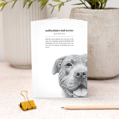 Staffie A6 Pocket Notebook