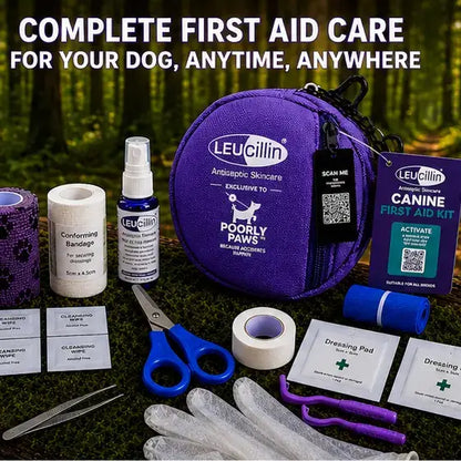 Leucillin & Poorly Paws Dog First Aid Kit