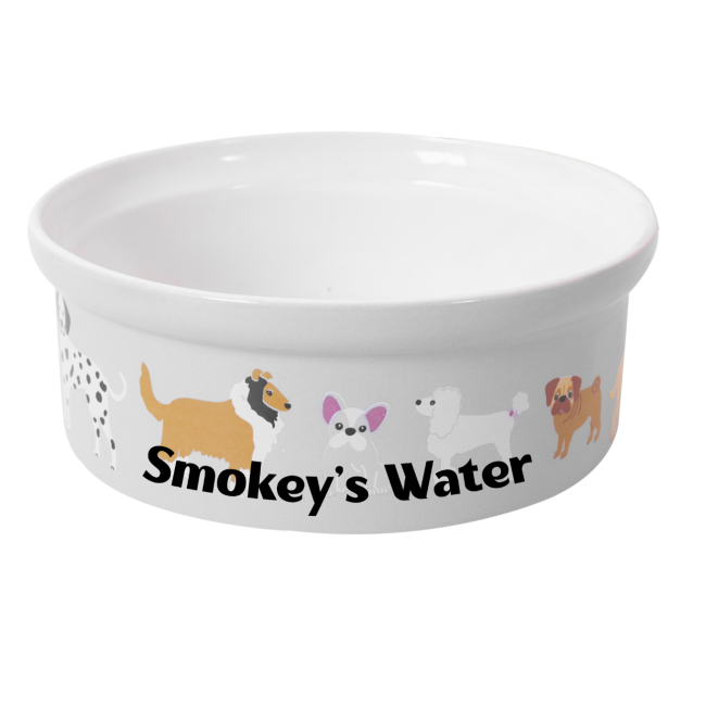 Personalised Dog Ceramic Bowl