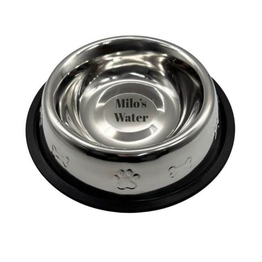 Personalised Stainless Steel Dog Bowl