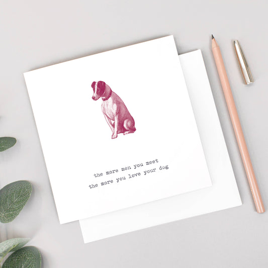 Funny Dog Lover Galentine's Card