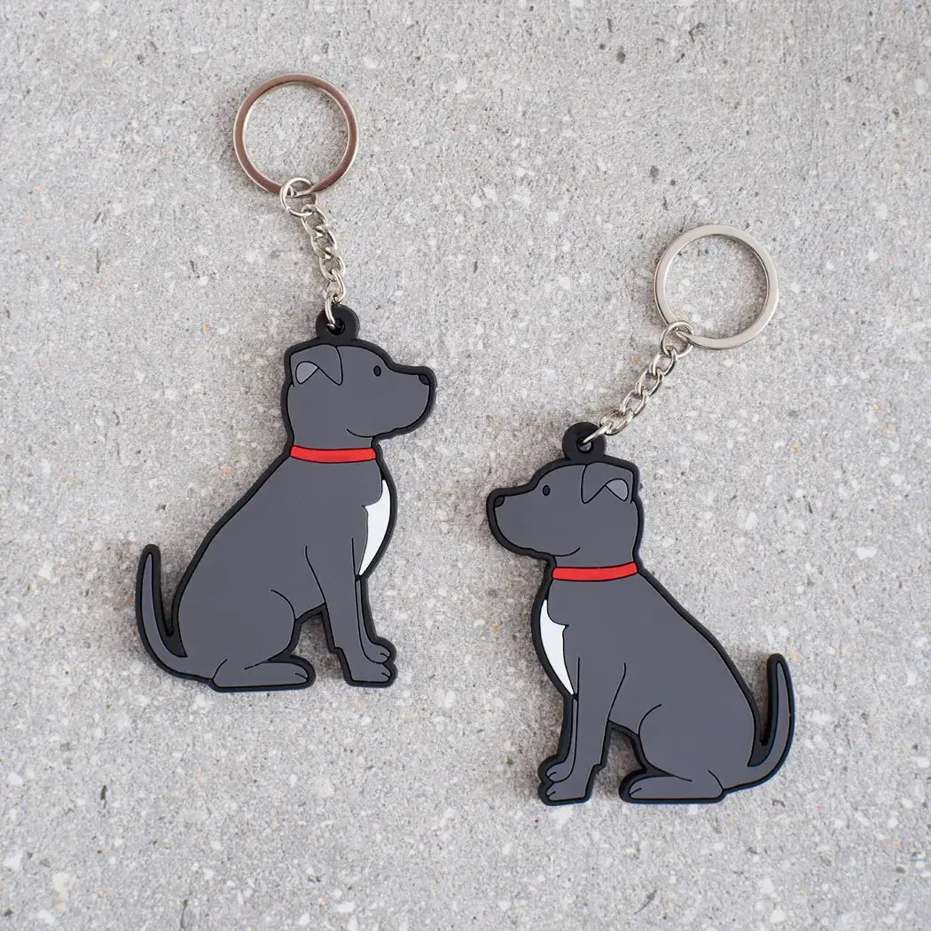 Staffie PVC Keyring