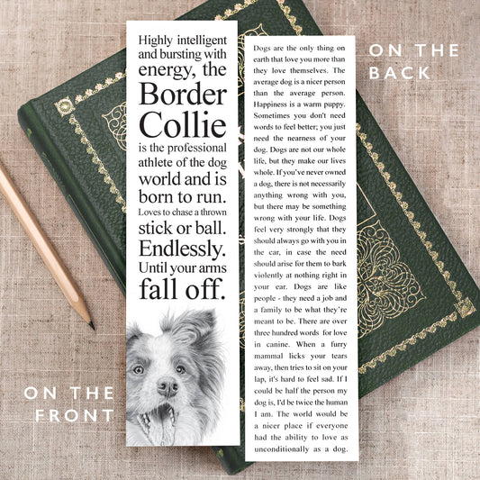 Border Collie Dog Bookmark
