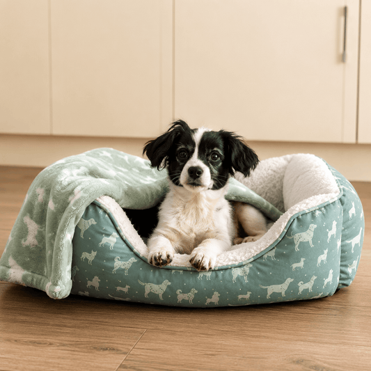 Sweet Dreams Fleece Lined Dog Bed