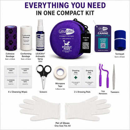 Leucillin & Poorly Paws Dog First Aid Kit