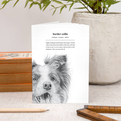 Border Collie A6 Notebook
