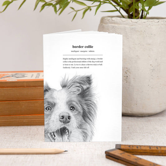 Border Collie A6 Notebook