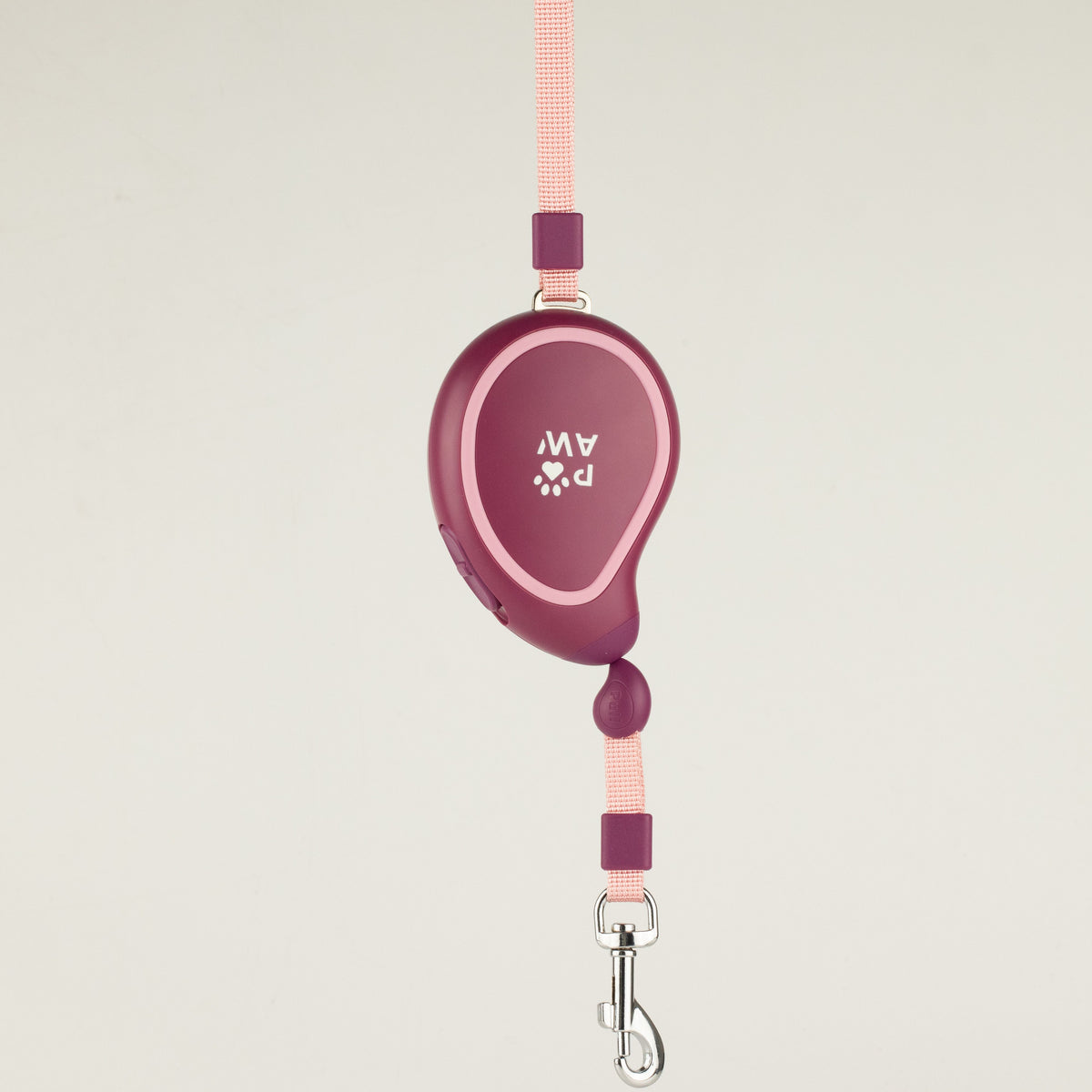 Plum Mini Retractable Dog Lead