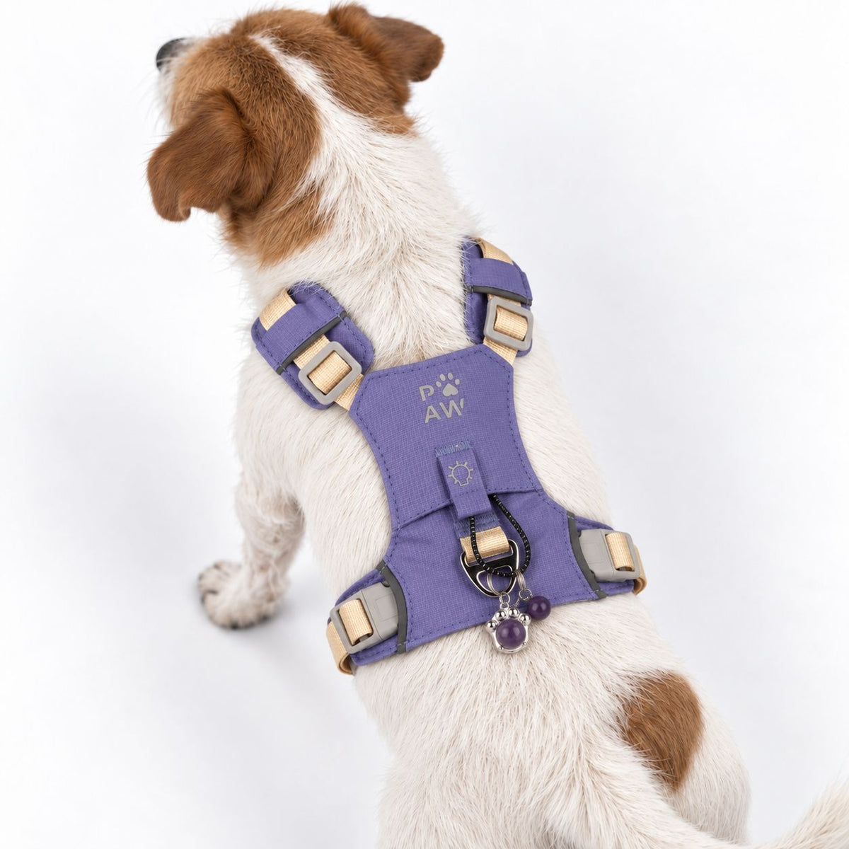 Lavender Amethyst Reflective Dog Harness S