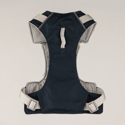 Rock Grey Black Obsidian Reflective Dog Harness S