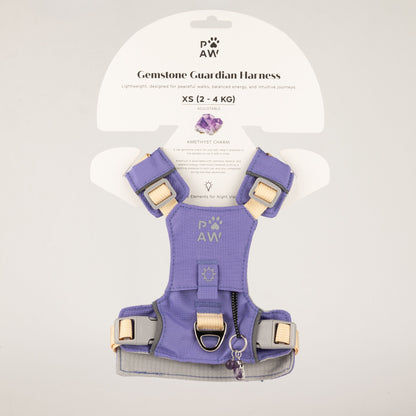 Lavender Amethyst Reflective Dog Harness XS