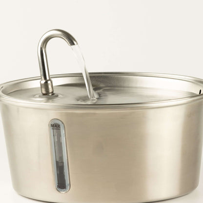 Stainless Steel Dog Water Fountain 2.5L USB