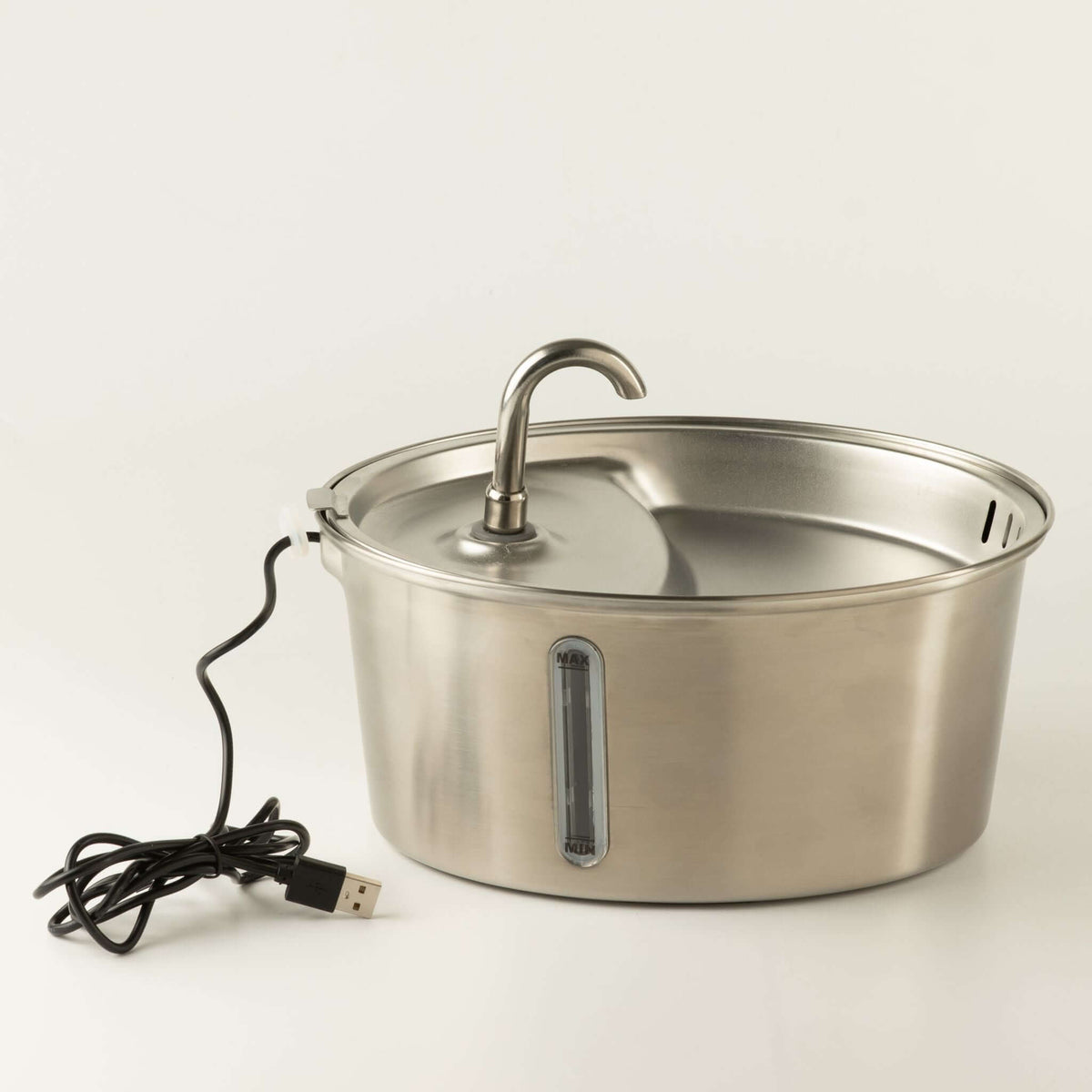 Stainless Steel Dog Water Fountain 2.5L USB
