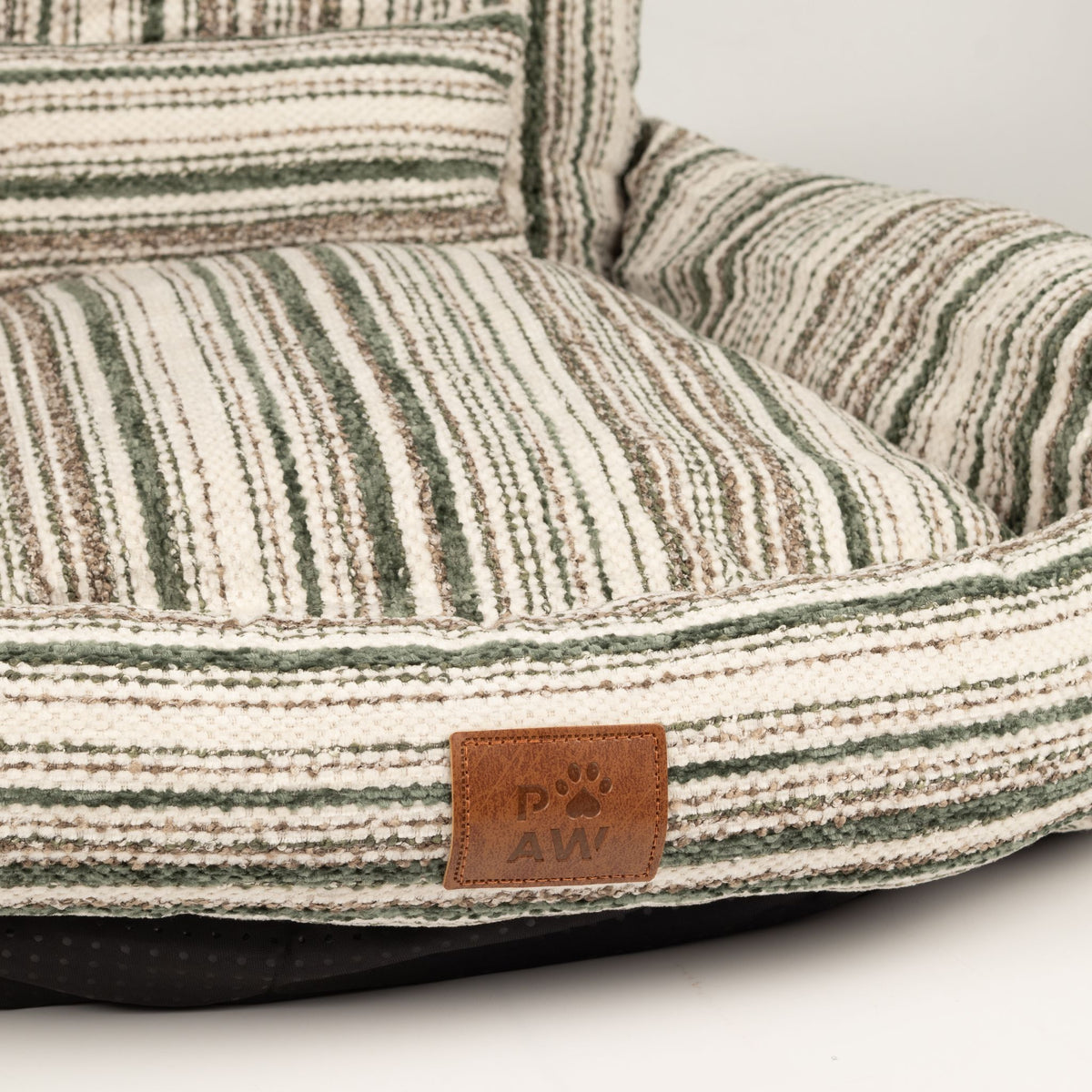 Small Striped Sofa Dog Bed with Cushion 50cm