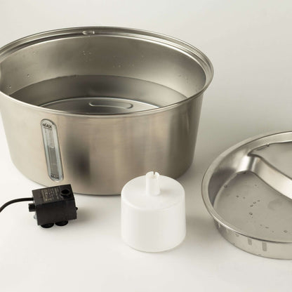 Stainless Steel Dog Water Fountain 2.5L USB