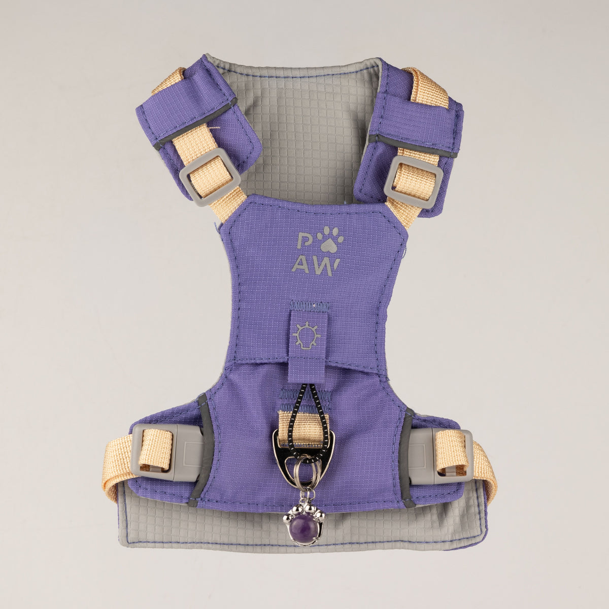 Lavender Amethyst Reflective Dog Harness S