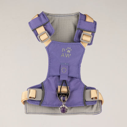 Lavender Amethyst Reflective Dog Harness S