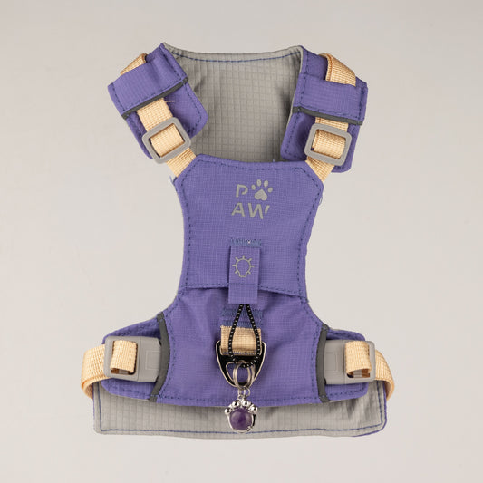Lavender Amethyst Reflective Dog Harness S