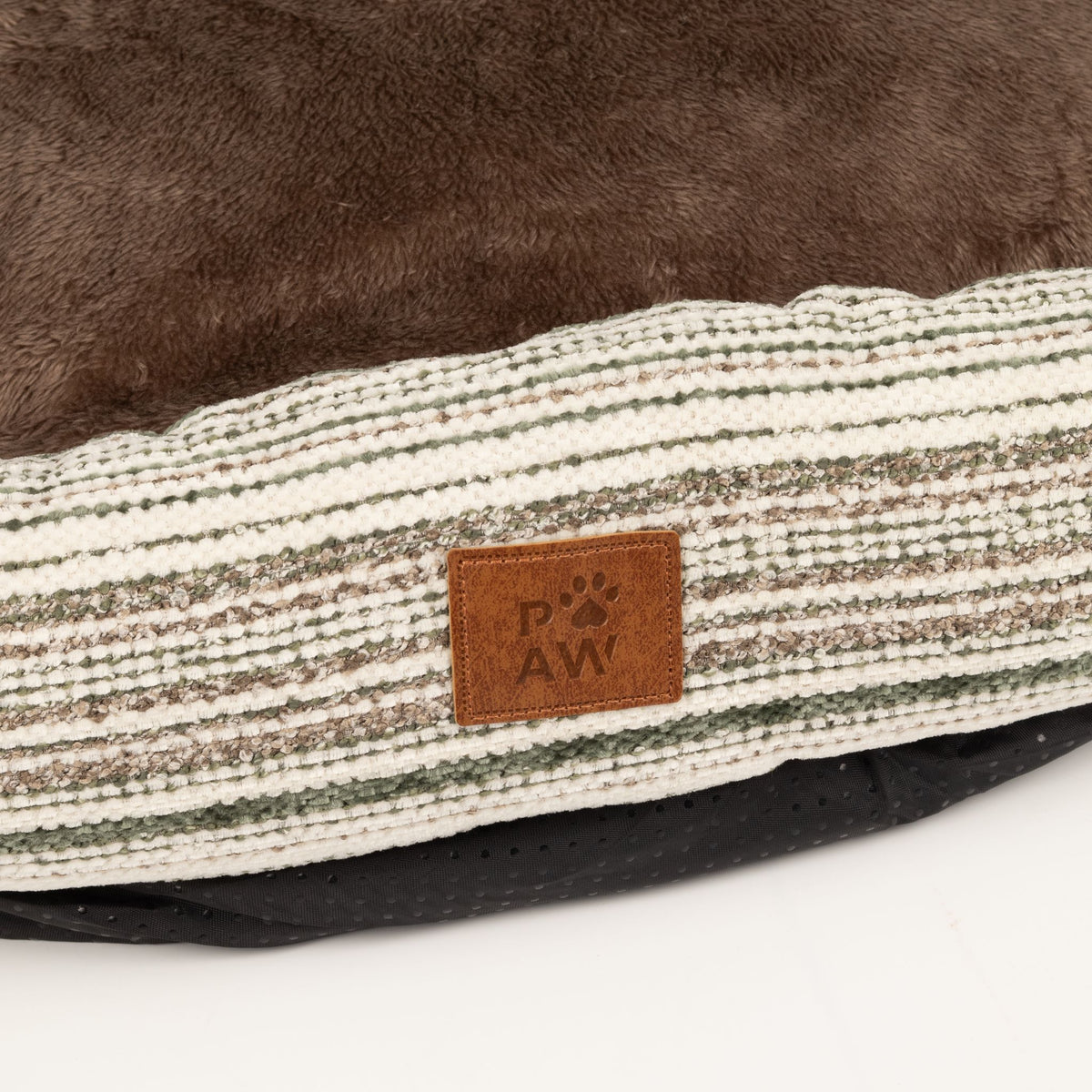 Striped Sofa Dog Bed with Reversible Cushion 60cm