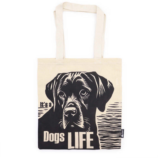 It’s a Dog’s Life Natural Cotton Tote Bag
