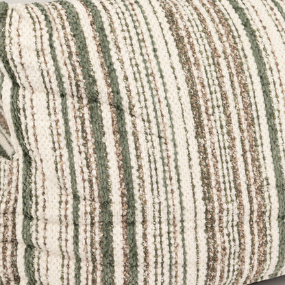 Striped Sofa Dog Bed with Reversible Cushion 60cm