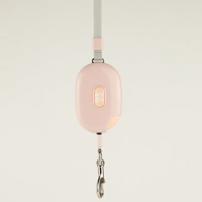 Soft Pink Retractable Dog Lead
