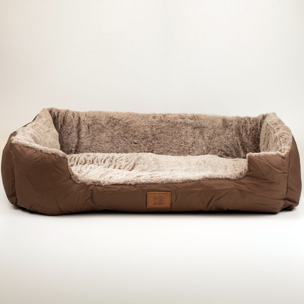 Teddy Brown Plush Dog Bed 70cm