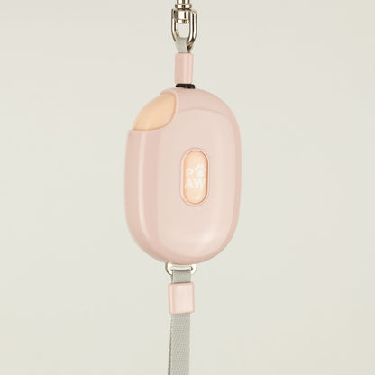 Soft Pink Retractable Dog Lead