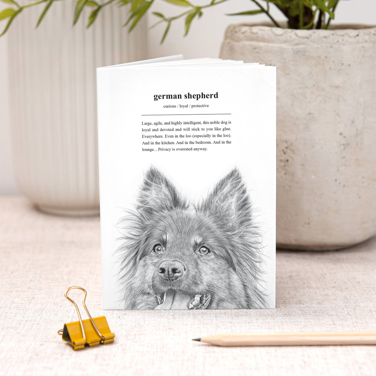 German Shepherd A6 Notebook