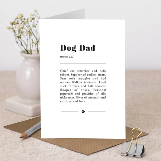 Funny Dog Dad Greeting Card