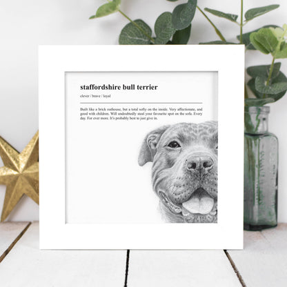 Staffie Framed Print